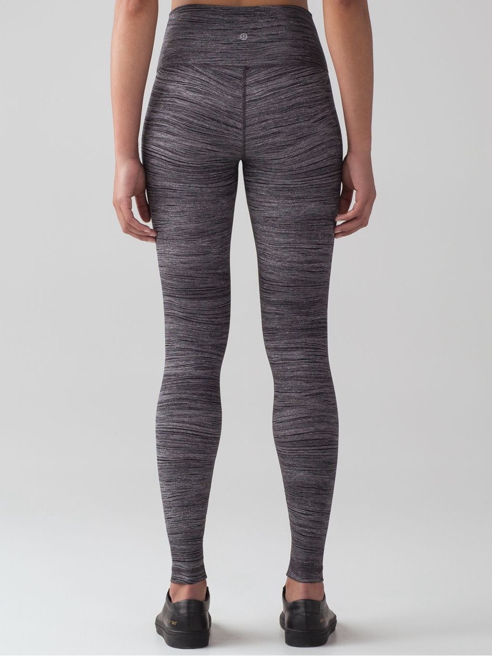lululemon athletica Black Heathered Leggings Size 6
